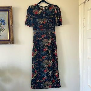 Chinois inspired floral dress